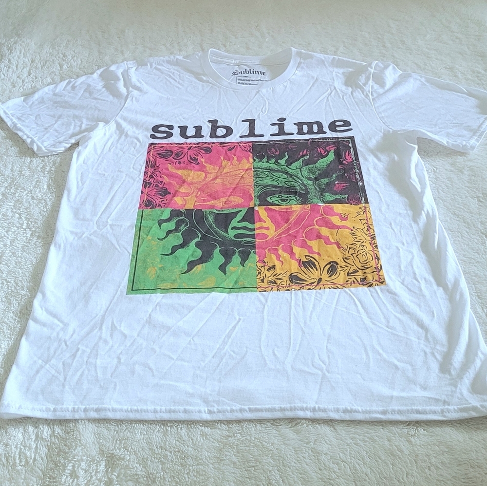 Sublime Color Block Graphic Tee - Nwot - image 8